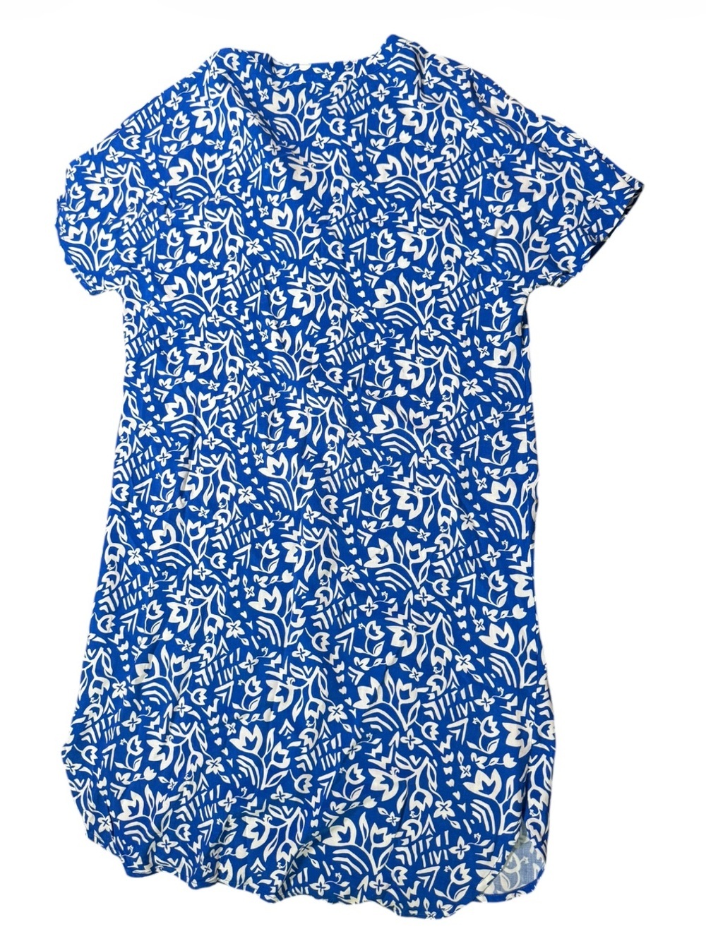 Pendleton Tala Floral Dress NWT Blue White Rayon Shift Dress Size Small - Picture 6 of 11